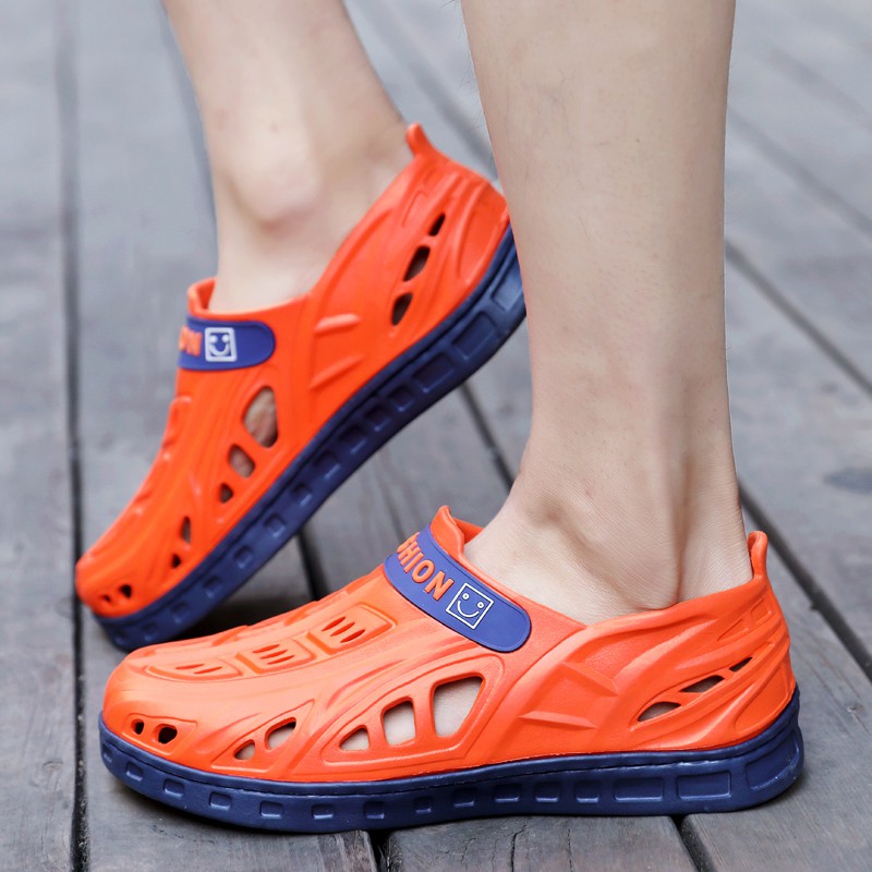 Giày Crocs Đế Mềm Chống Trượt Không Thấm Nước Phong Cách Thể Thao Cho Nam