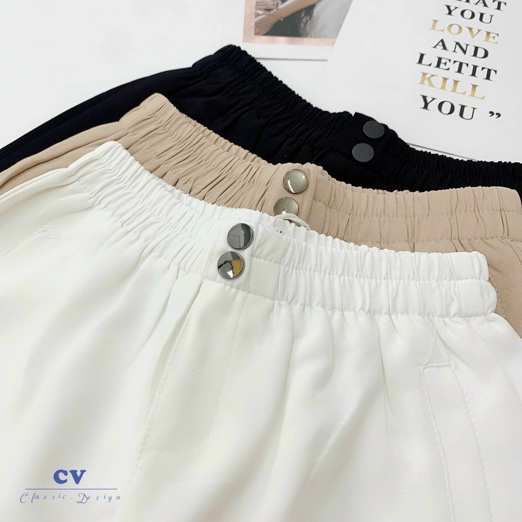 Quần Short 2 Khuy Vạt Bầu Cá Tính_Xưởng May Quang Anh