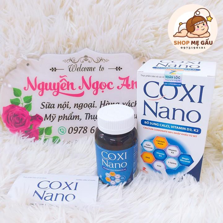 Viên uống bổ sung canxi cho cả gia đình Coxi Nano hộp 30 viên