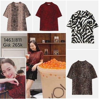 Áo thun cổ tròn Zara có sẵn