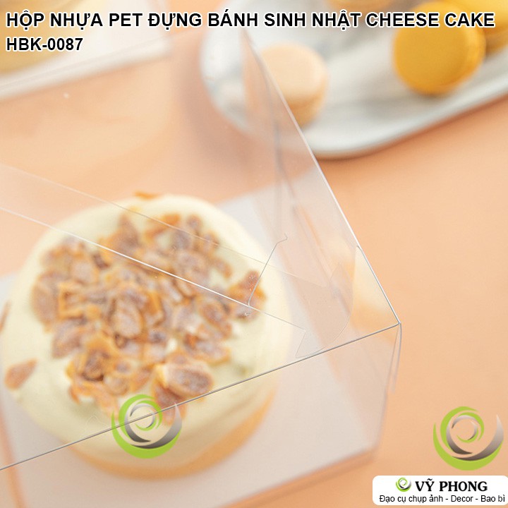 HỘP NHỰA PET MICA TRONG SUỐT CÓ QUAI XÁCH ĐỰNG BÁNH KEM SINH NHẬT BÁNH TIRAMISU CHEESECAKE PHONG CÁCH ĐƠN GIẢN HBK-0087 | BigBuy360 - bigbuy360.vn