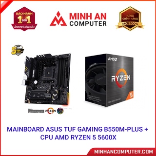 Mua Combo Mainboard ASUS TUF GAMING B550MPLUS + CPU AMD Ryzen 5 5600X