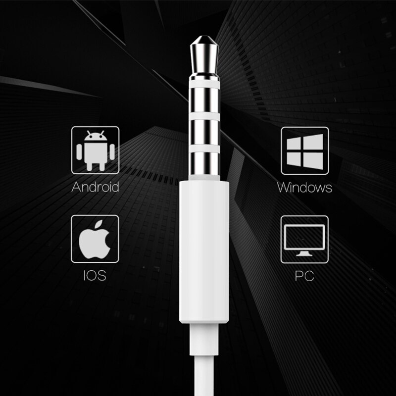 100% chính hãng Huawei Tai nghe 3.5 mm Giắc cắm âm thanh nổi trong tai Điều khiển có dây Tai nghe có micrô