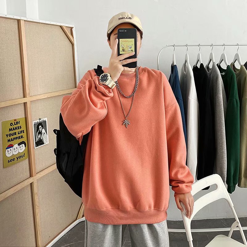 Áo Sweater dáng rộng phong cách thời trang Harajuku cho nam và nữ