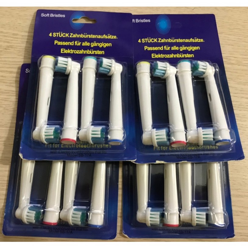 Đầu bàn chải đánh răng điện thay thế cho máy Oral B dành cho răng nhạy cảm SB-17A