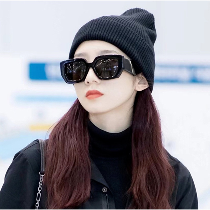 (KIQI-FASHION) COD Kính Mát Gọng Vuông Lớn Chống Tia Uv400 Thời Trang Cho Nam Và Nữ