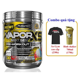 VAPOR X5 | Pre Workout Tăng Sức Mạnh Trước Tập | Muscletech Vapor X5 Next Gen 30 lần dùng  - Chính Hãng - Muscle Fitness