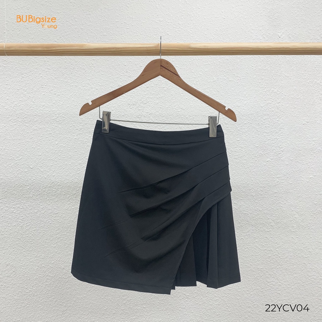 Chân váy xếp ly dáng ngắn BIGSIZE (55kg đến 95kg) - 22YCV04 - BU Bigsize Young