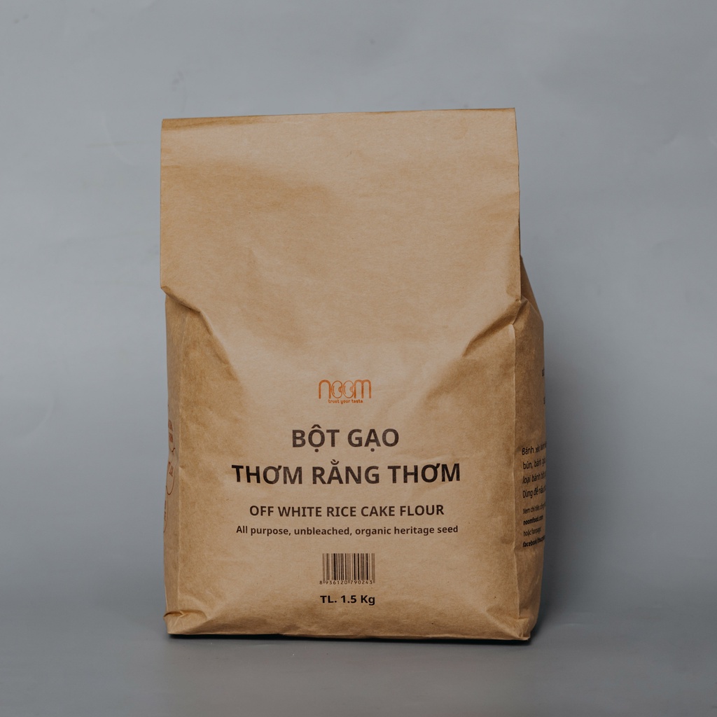 Bột Gạo Thơm Rằng Thơm 1,5kg - Noom (làm từ gạo xát dối thuần chủng)