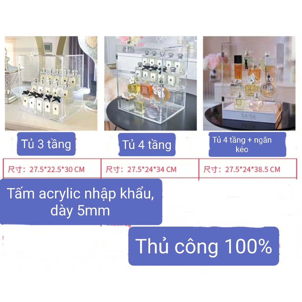 Tủ đựng nước hoa BLEE YALEE cao cấp