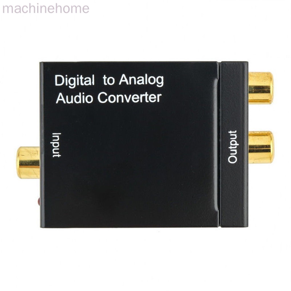 Optical Coaxial Toslink Digital To Analog Audio Converter Adapter RCA L/R 3.5mm Output Port machinehome