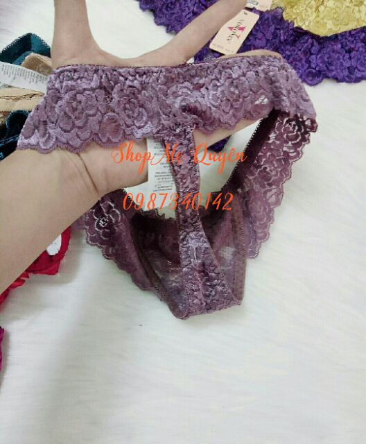 Combo 10 quần lót Ren Lọt Khe cao cấp đủ 10 màu