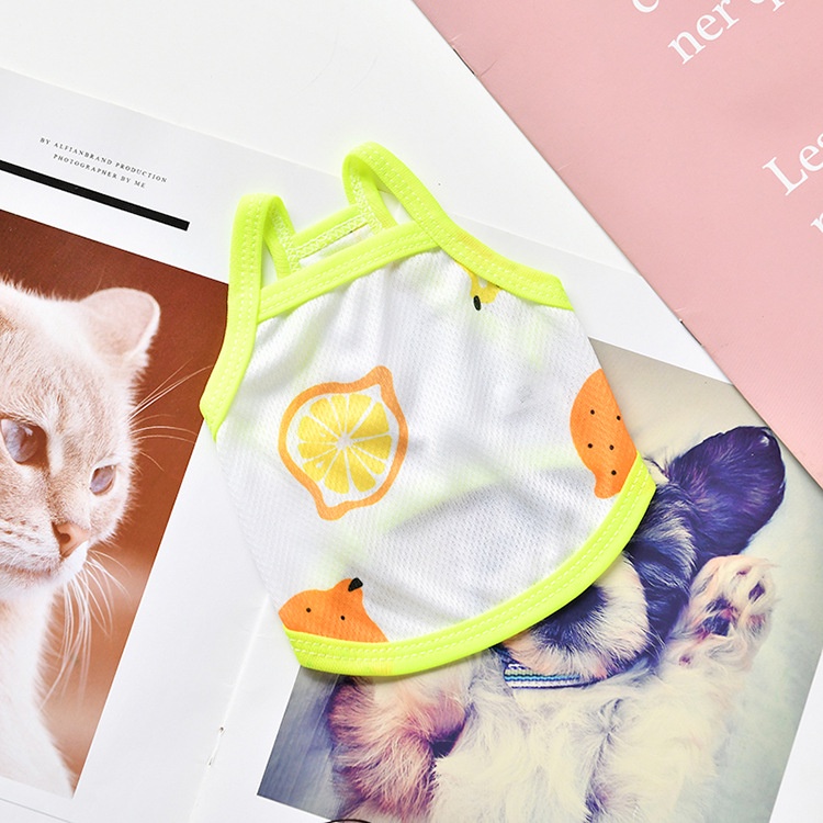 Áo Không Tay Vải Mỏng Thời Trang Mùa Hè Dành Cho Thú Cưng