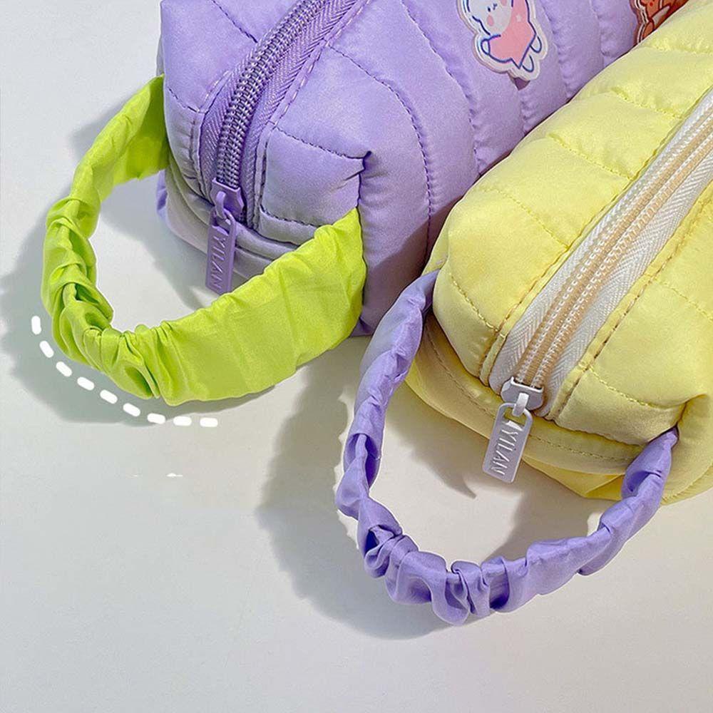 AUGUSTINE Túi Đựng Bút / Mỹ Phẩm Sức Chứa Lớn Có Dây Đeo Cổ Tay Thiết Kế Đơn Giản Tiện Dụng