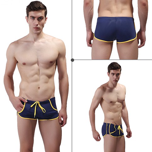 QUẦN BƠI NAM DÁNG BOXER THUN CO GIÃN ÍT THẤM NƯỚC QB 6012