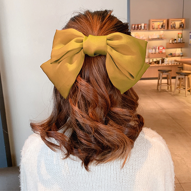 Kẹp tóc hình nơ lớn phong cách Nhật Bản dễ thương cho bé gái