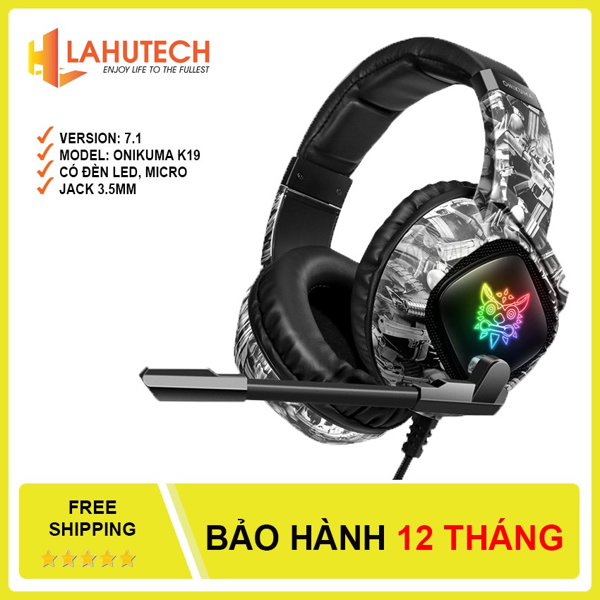 Tai Nghe Chơi Game Cho Game Thủ Chuyên Nghiệp (Headphone Gaming) Onikuma K19