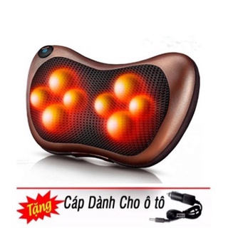 Gối massa hồng ngoạị 8 bi - xoay chiều lưu thông khí huyết - gối massa hồng ngoại 8 bi magic