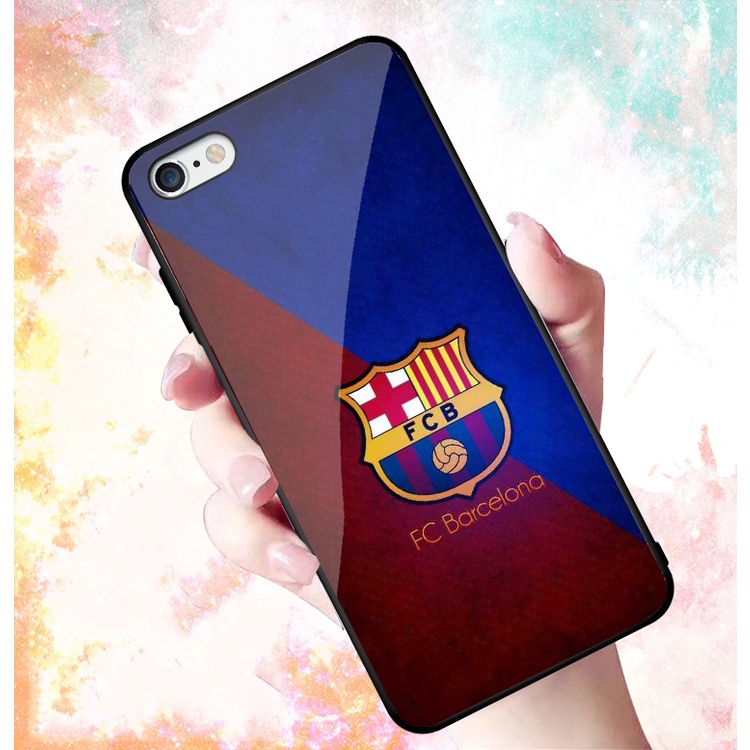 Ốp Lưng IPHONE 6,6S,6 PLUS,6S PLUS,7,8,7 PLUS,8 PLUS mặt kính cường lực cao cấp In hình Câu Lạc Bộ Bóng Đá