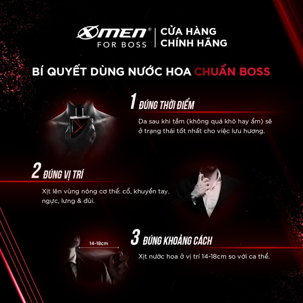 Bộ 3 Nước hoa bỏ túi Xmen for Boss Intense 18ml/chai - NPP AN NHIÊN TV