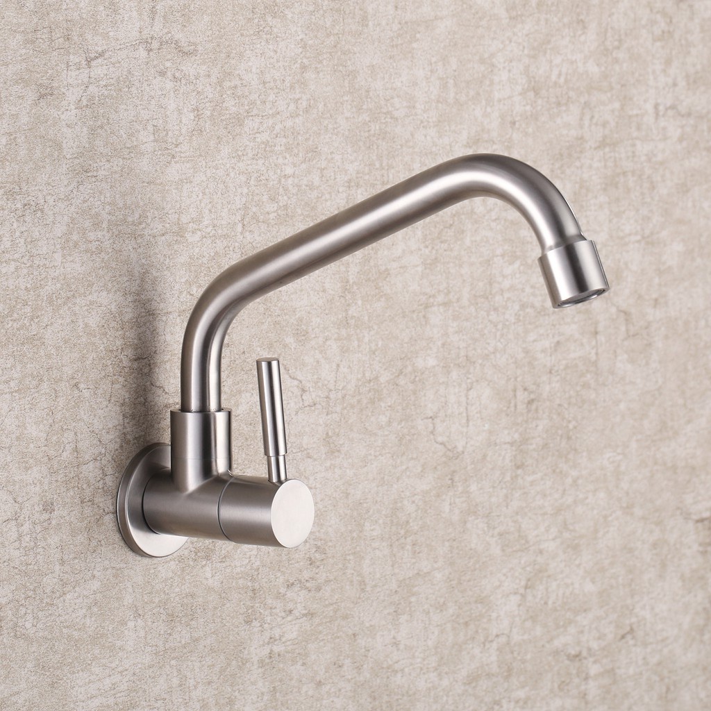 Vòi nước gắn tường BAOKEMO BKM1043 bằng thép không gỉ