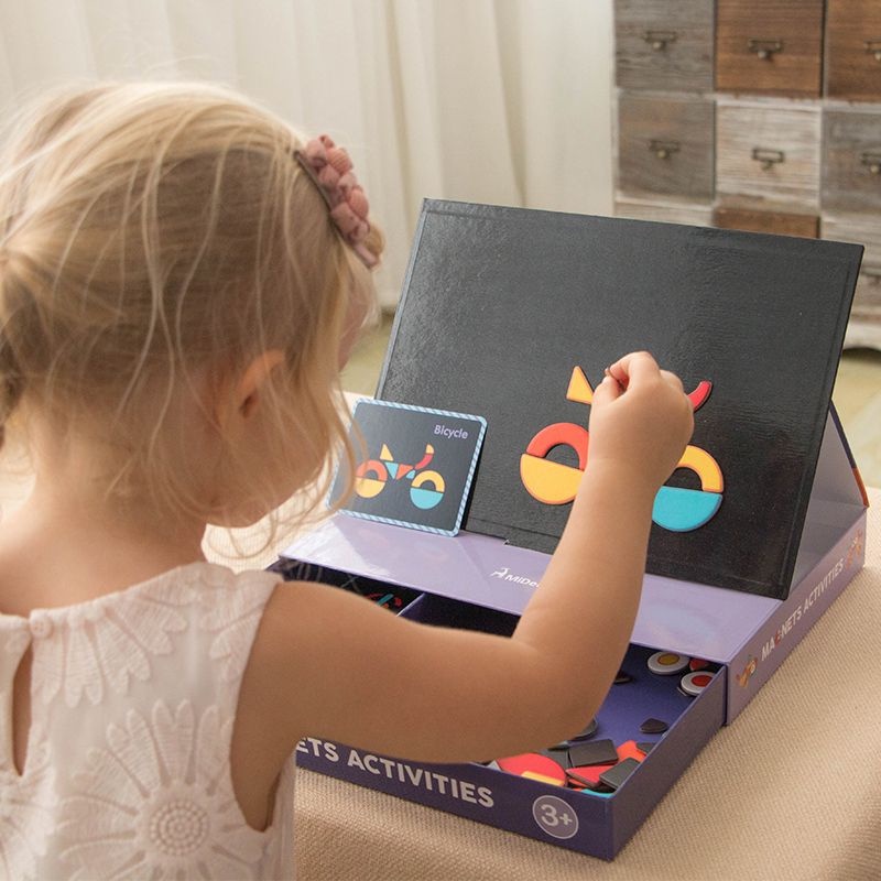 Đồ Chơi Ghép Hình Nam Châm Phiên Bản Mới Gồm Bao Gồm Trò Chơi BoardGame - Mideer Magnets Toys