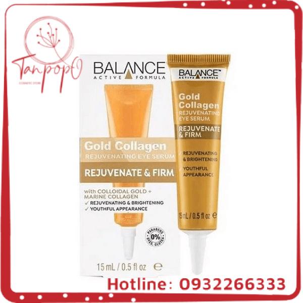 Serum Tái Tạo Và Dưỡng Da Mắt Balance Active Formula Gold Collagen Rejuvenating eye 15ml