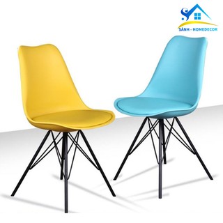 Ghế decor làm việc tại nhà, ghế luxury chân sắt phiên bản độc đáo SGLRX01 - Made by SÀNH DECOR