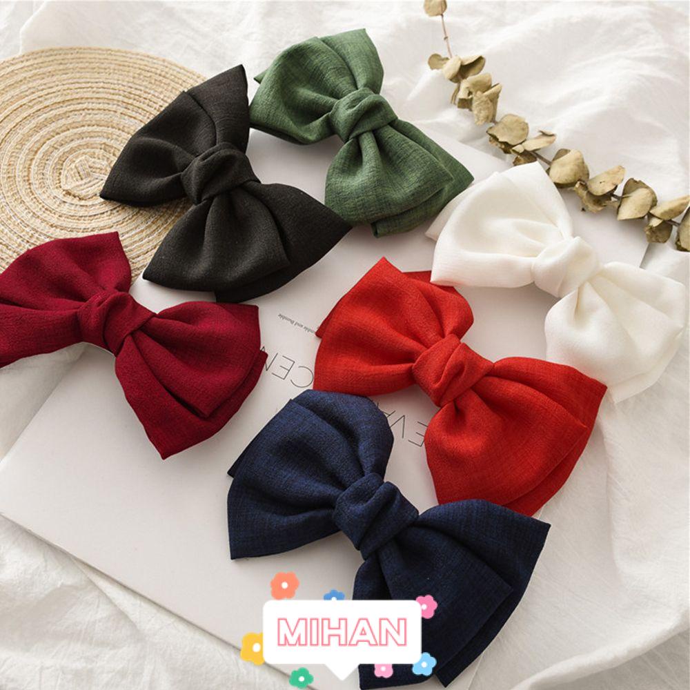 Kẹp Tóc Nơ Lớn Bằng Vải Hàn Quốc MIHAN1