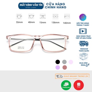 Gọng kính cận T8095 mắt kính vuông nam nữ chất liệu nhựa dẻo phù hợp mọi lứa tuổi
