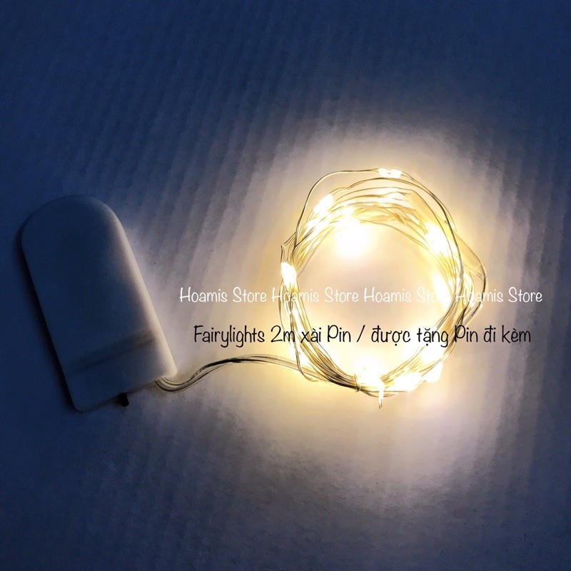 [SẴN] Đèn fairy light ( đèn đom đóm ) 3m ánh sáng vàng ấm xài PIN🌻🌻