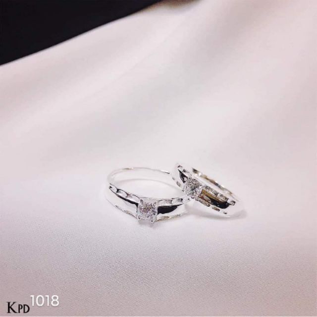 NHẪN ĐÔI BẠC Ý 925