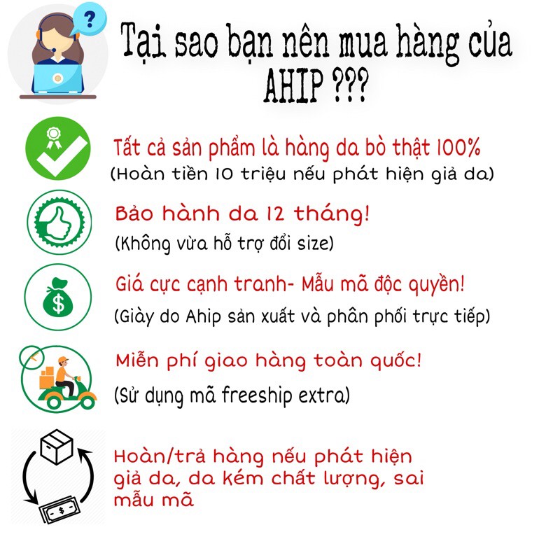Dép Da Nam Quai Ngang AHIP- Bảo Hành Nổ Da 12 Tháng