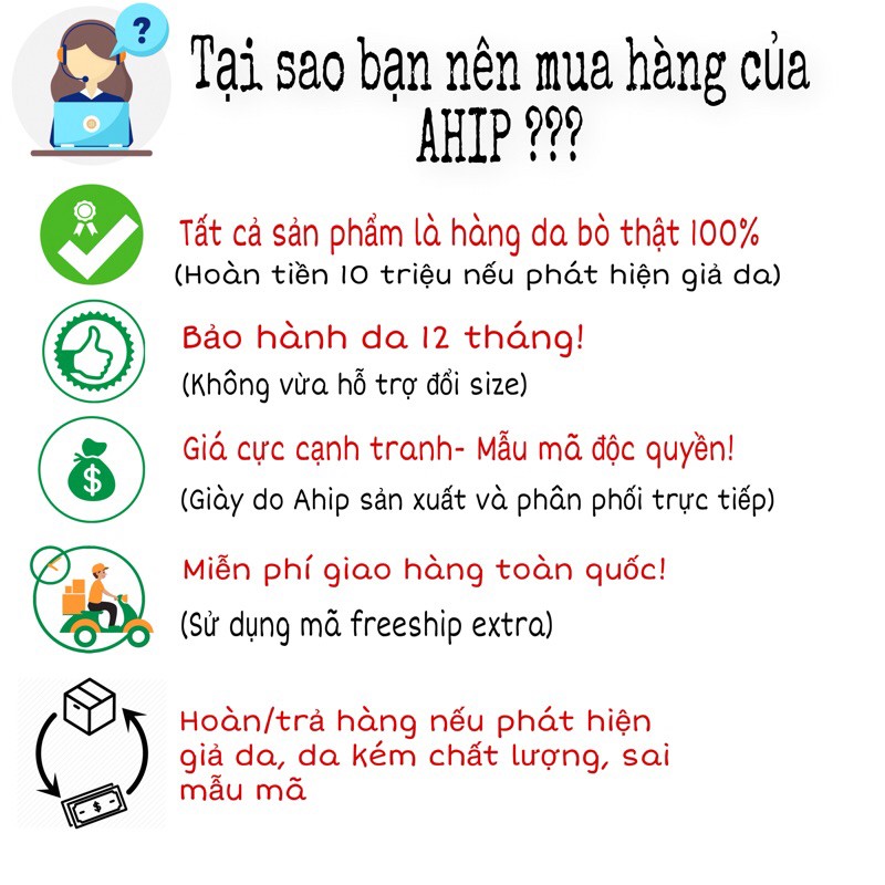 Giày Sục Nam Thời Trang AHIP Da Bò Cao Cấp Bảo Hành Da 12 Tháng