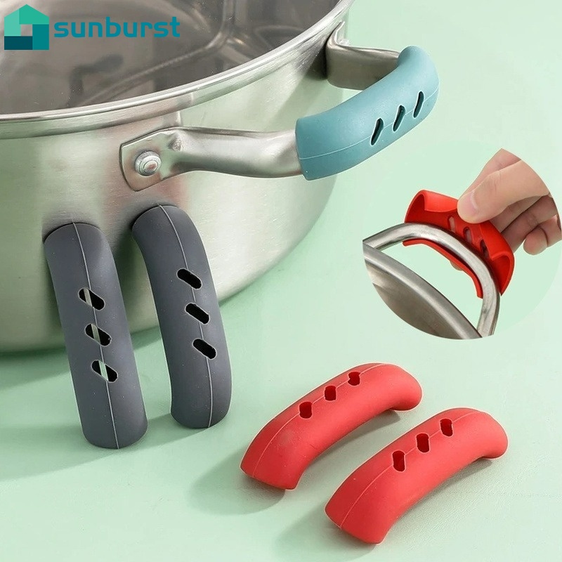 1 Cặp Vỏ Bọc Tay Cầm Chảo/Nồi Chống Bỏng Bằng Silicon