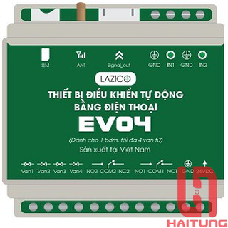 EV04, BỘ ĐIỀU KHIỂN TỪ XA 1 BƠM + 4 VAN TỪ BẰNG ĐIỆN THOẠI [GẮN SIM]
