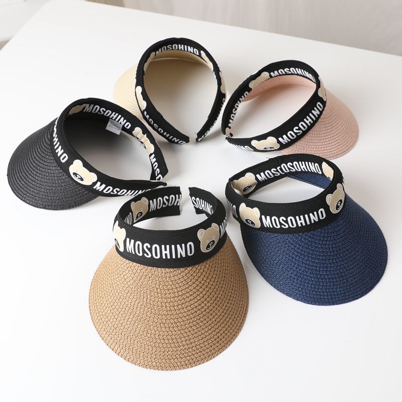 Mũ Cói Chống Nắng Hở Chóp Thời Trang Đi Biển Mùa Hè Dành Cho Bé