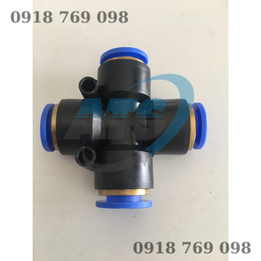 Đầu nối chữ thập, cộng PZA khí nén, phun sương chịu được áp lực cao đầy đủ kích cỡ giá sỉ