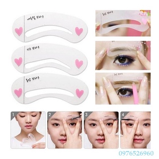 Set 3 Khuôn Kẻ Lông Mày Dán Hàn Quốc
