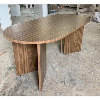 [Shop Gỗ] Bàn oval vân gỗ 100x50x45 #bànsofa