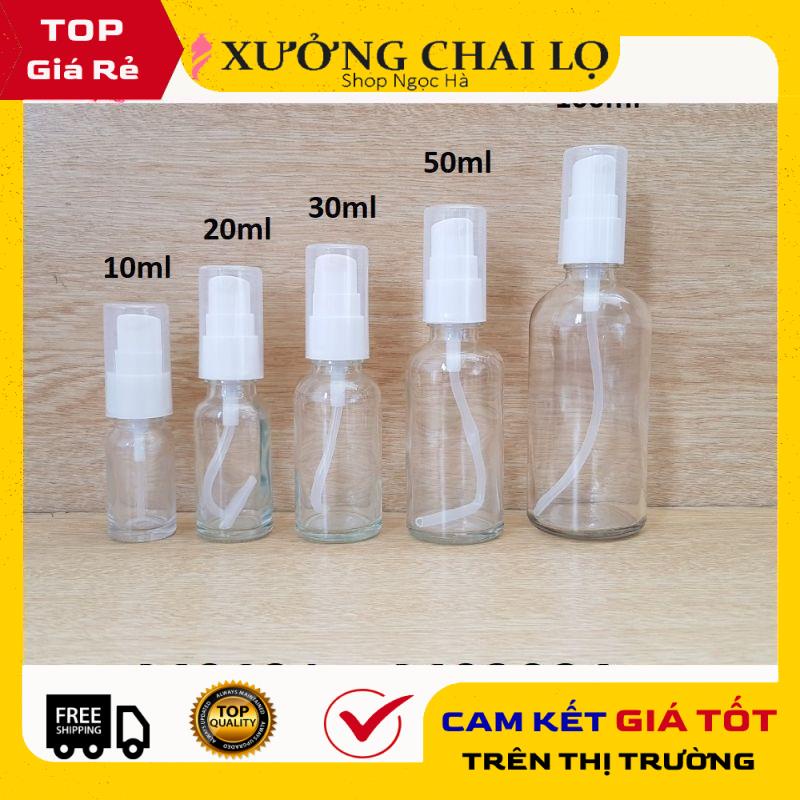 Chai Chiết Mĩ Phẩm ❤ GIÁ RẺ NHẤT ❤ Chai thủy tinh xịt giọt 30ml,50ml,100ml chiết mỹ phẩm, dầu gội, sữa tắm, serum .