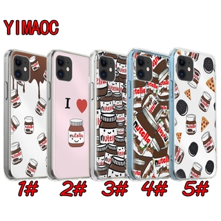 Ốp điện thoại mềm trong suốt hình 45GBY nutella cho iPhone 12 Mini 11 Pro XR XS Max