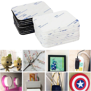 Set 50 miếng dán hai mặt màu đen dài 3M