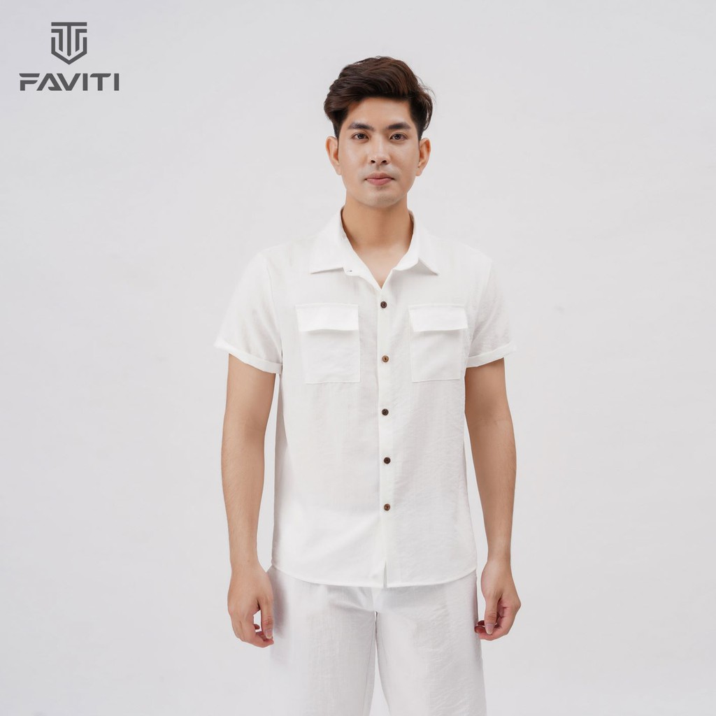 Áo Đũi Nam Cổ Bẻ Sơ Mi Đũi Áo Ngắn Tay Nam có cổ túi hộp AD18 | BigBuy360 - bigbuy360.vn