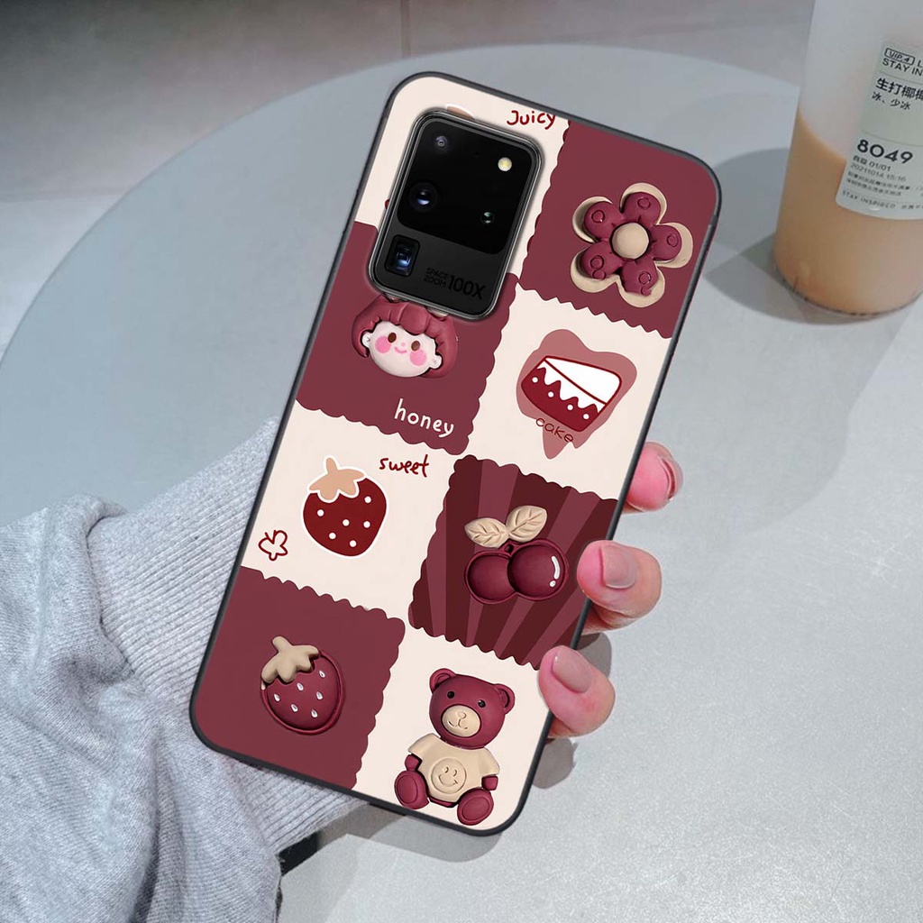 Ốp Samsung S20 Ultra in hình trái tim, caro kẹo ngọt đầy cá tính siêu đẹp siêu chất