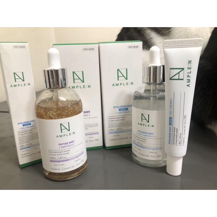 Set tinh chất dưỡng da căng bóng chống lão hóa Ample:N Peptide Shoot Ampoule 100ml