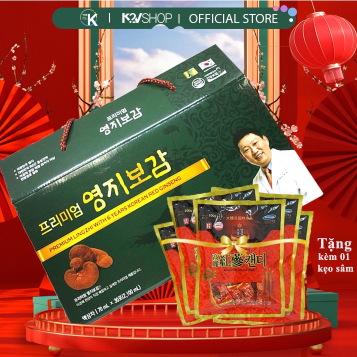 Chiết Xuất Linh Chi Và Hồng Sâm 6 Năm Tuổi Chong Kun Dang (70ml x 10 gói x 3 hộp) [Bộ Quà Tết Ý Nghĩa] | BigBuy360 - bigbuy360.vn