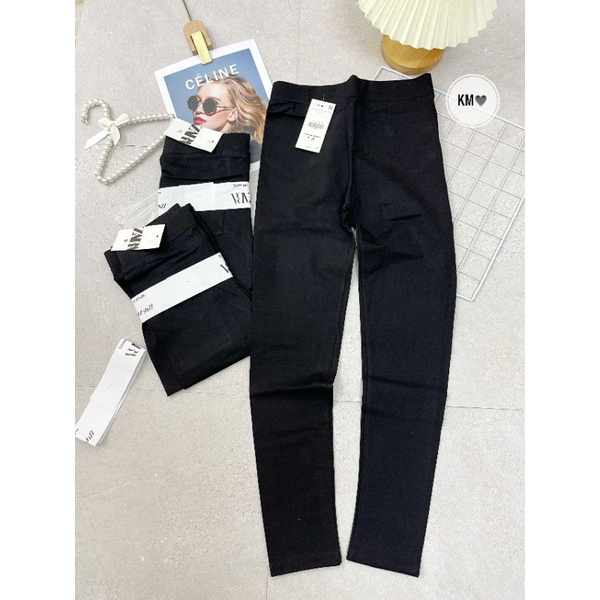 Quần legging dài nữ cạp cao gen bụng co giãn vải cotton Hàn cao cấp tôn dáng Quần Legging lưng cao ôm bó thể thao đi học | BigBuy360 - bigbuy360.vn