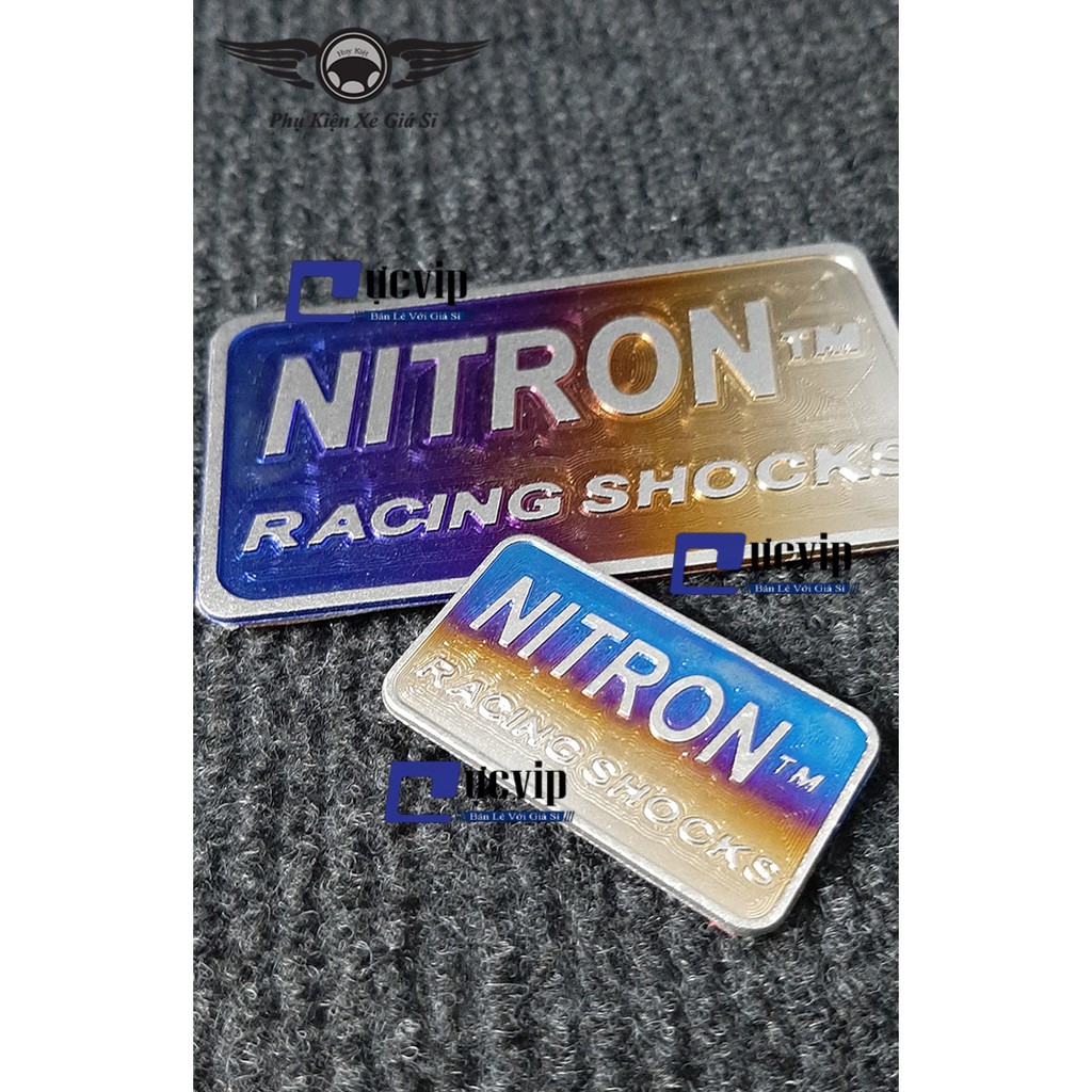 Combo Tem Nitron Lớn Và Chữ Nitron Nhỏ Titan Cao Cấp MS2809