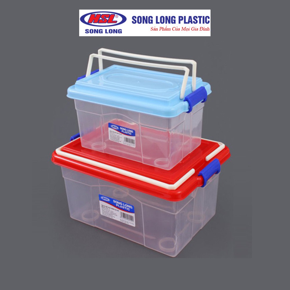 Bộ 3 hộp đựng thực phẩm nhựa có nắp Song Long Plastic cao cấp - 2172